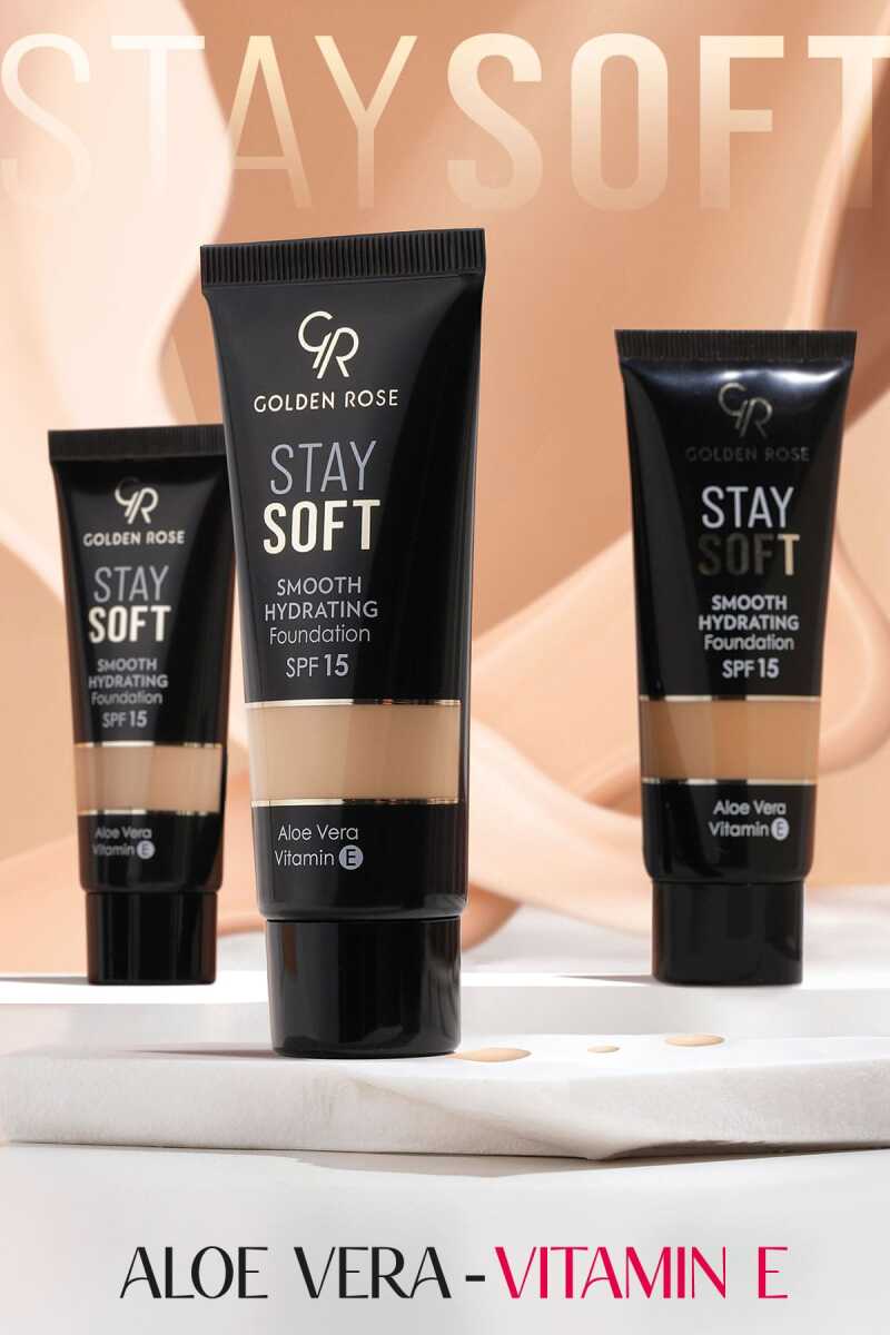 Golden Rose Stay Soft Smooth Hydrating Foundation 201 30ml