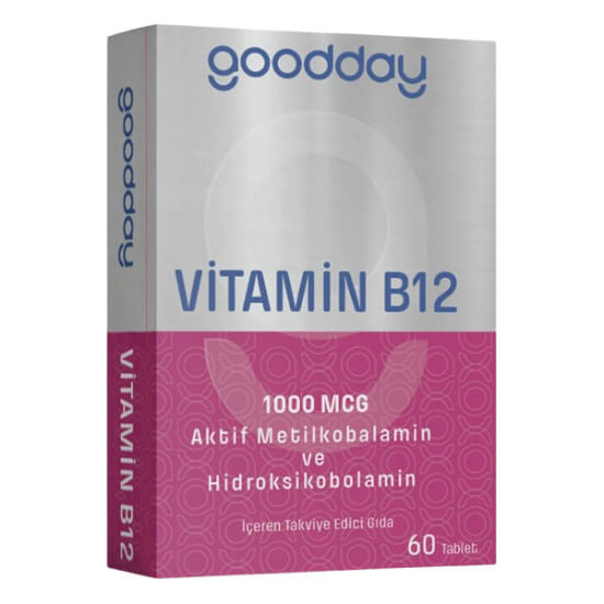 Goodday Vitamin B12 1000 mcg Sublingual Tablets - 60 Count