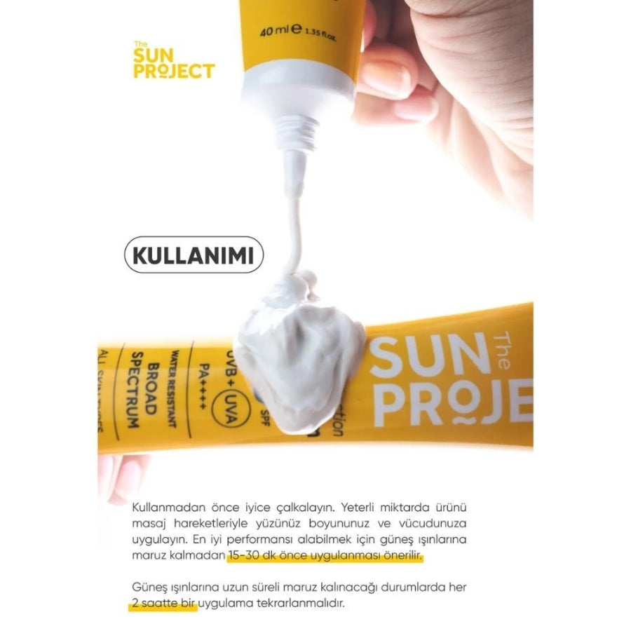 Gorkito The Sun Project High Protection SPF 50 Sunscreen 40ml