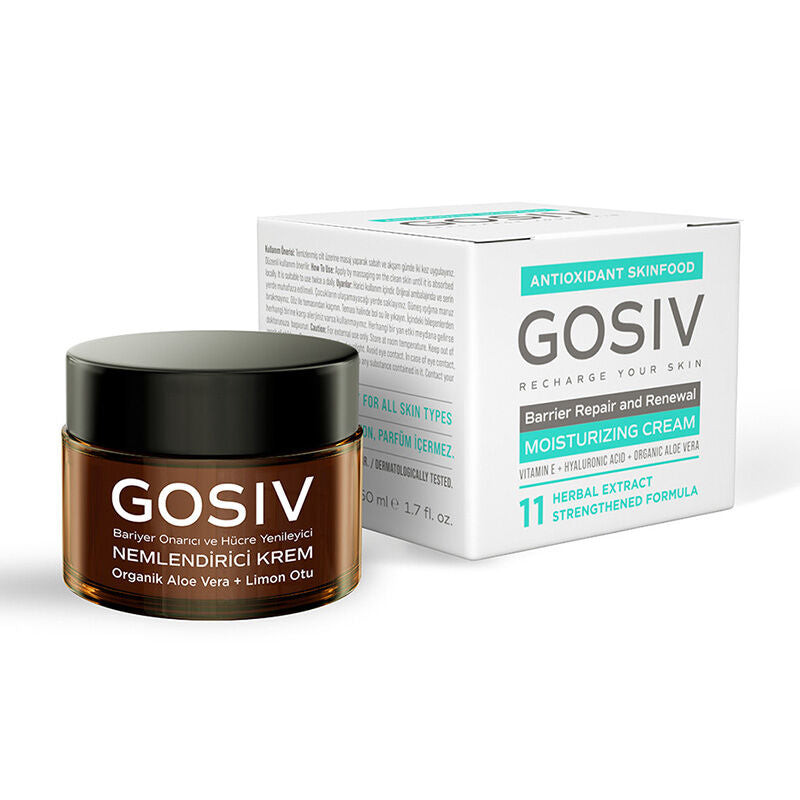 Gosiv Organic Moisturizing Cream with Aloe Vera 50 ml