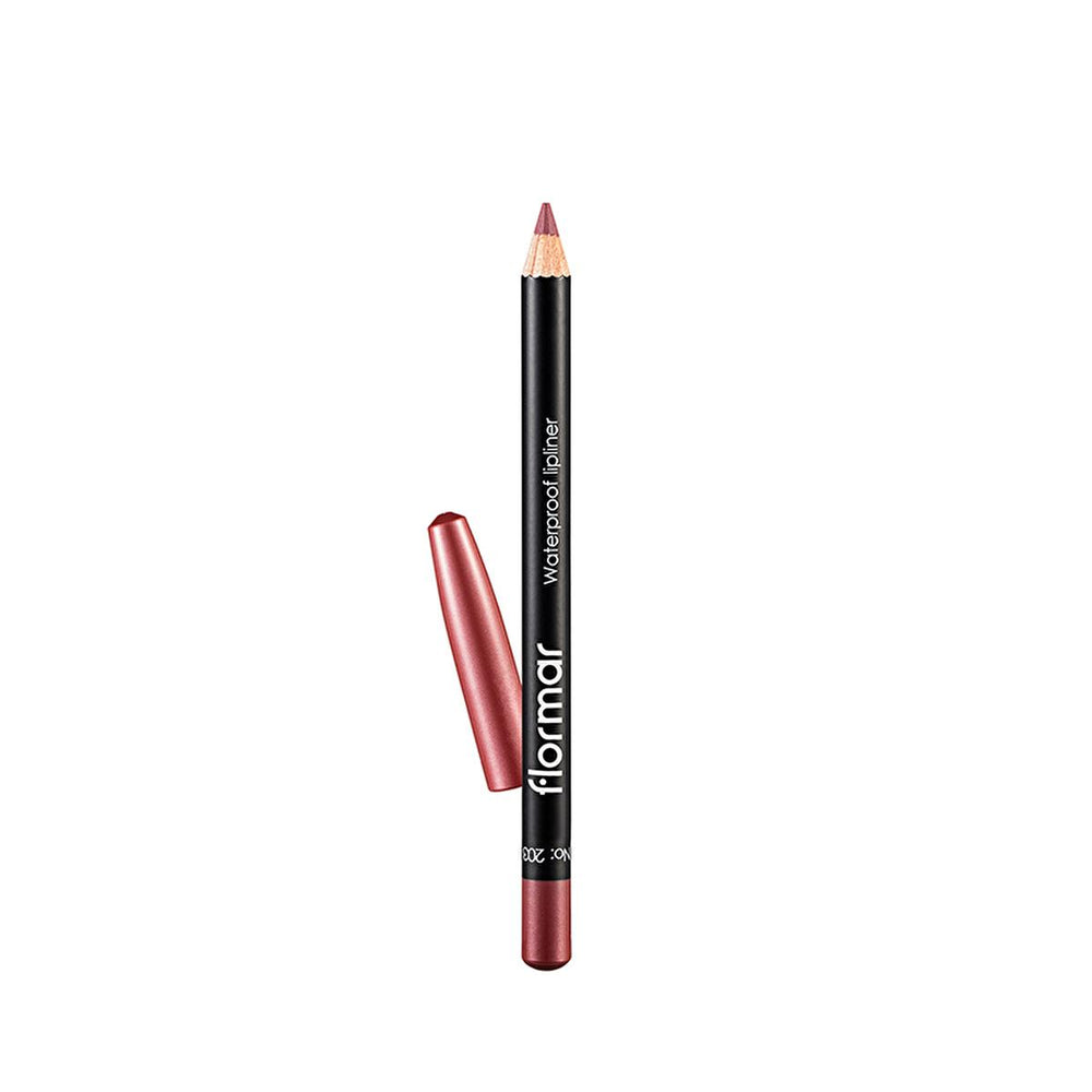 Flormar Mat Lip Liner - Waterproof, Long-Lasting, Matte Finish, 203 Subdued Pink - view 6