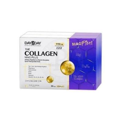 Day2Day Collagen Mag Plus - Halal Collagen Supplement for Skincare & Joint Health - 30 Sachets Day2Day Collagen Mag Plus - Halal Collagen Supplement collagen supplement, halal collagen, dietary supplement, skincare, joint health, Type I collagen, Type II collagen, Type III collagen, magnesium supplement, Vitamin D3, Vitamin K2, hyaluronic acid, lactose-free, sugar-free, gluten-free, halal-certified