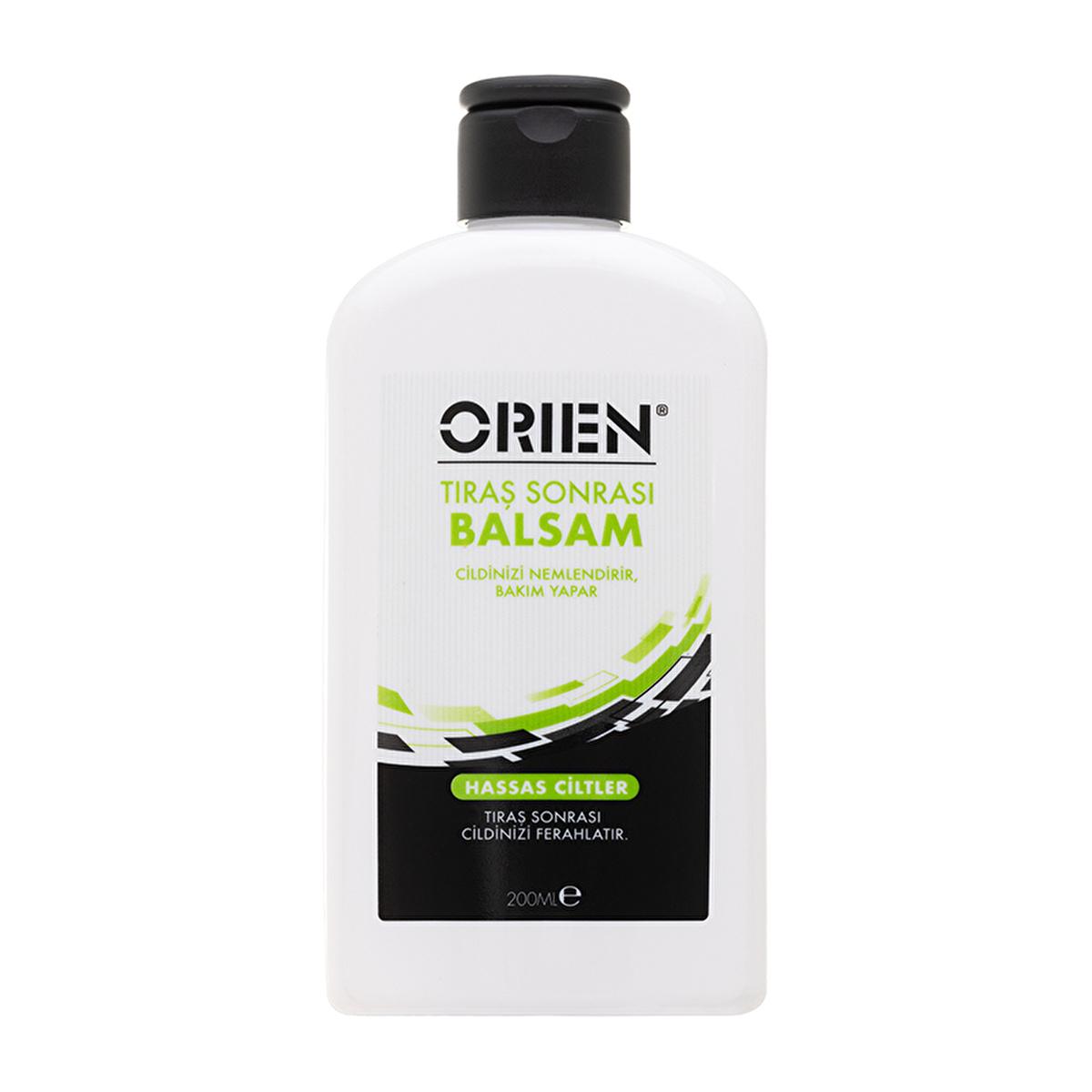 Orien Shaving Balm for Sensitive Skin - 200ml, Moisturizing Post-Shave Care Orien Shaving Balm for Sensitive Skin - Moisturizing Post-Shave Care shaving balm, post-shave care, sensitive skin, moisturizing, Orien Tıraş Balsamı, men's grooming, skin care, shaving products, after shave balm, soothing skin, skin hydration, razor burn relief, gentle on skin, travel size toiletries, gift ideas for men