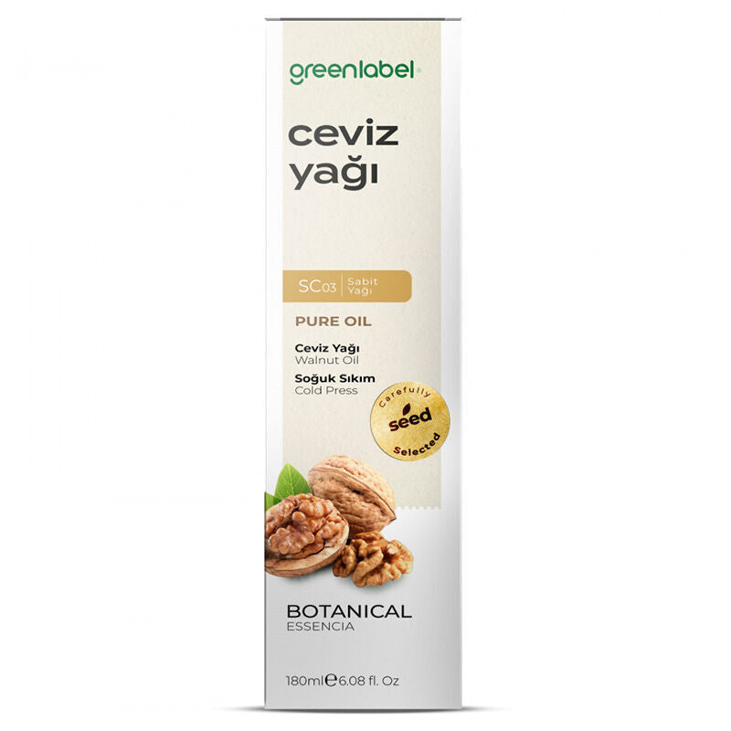 Greenlabel Cold Pressed Walnut Oil for Skin and Hair 180 ml