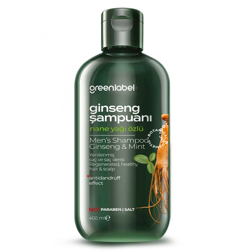 Greenlabel Ginseng & Peppermint Oil Men's Shampoo 400 ml