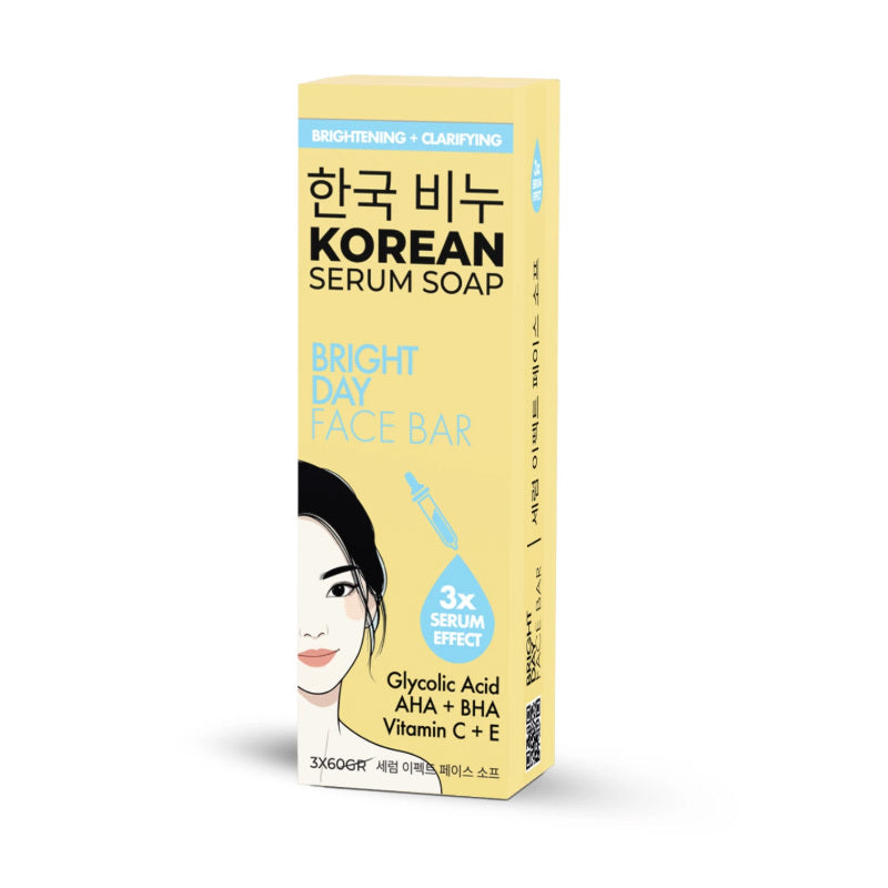Greenlabel Korean Serum Soap Vitamin Day Face Bar 3x60g