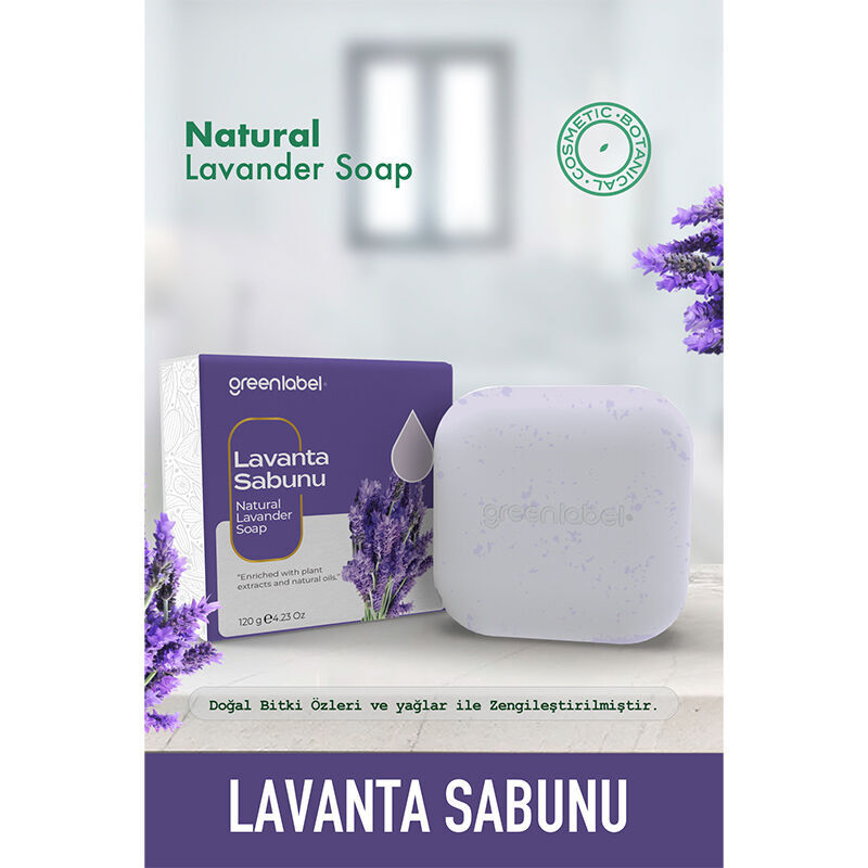 Greenlabel Lavender Soap Sebum Balancing Cleanser 120g