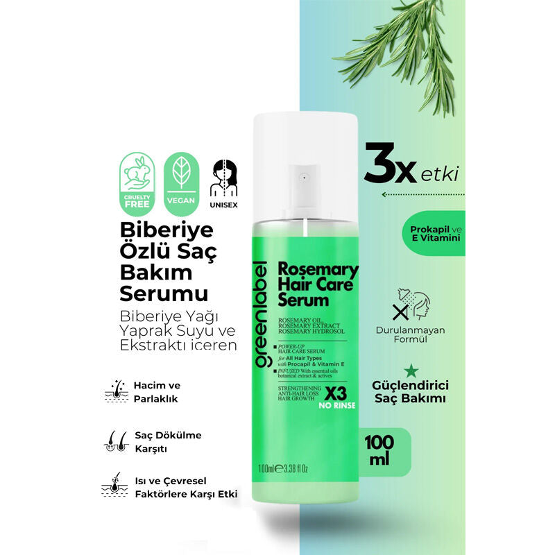 Greenlabel Rosemary Hair Care Serum Strengthening Formula 100 ml