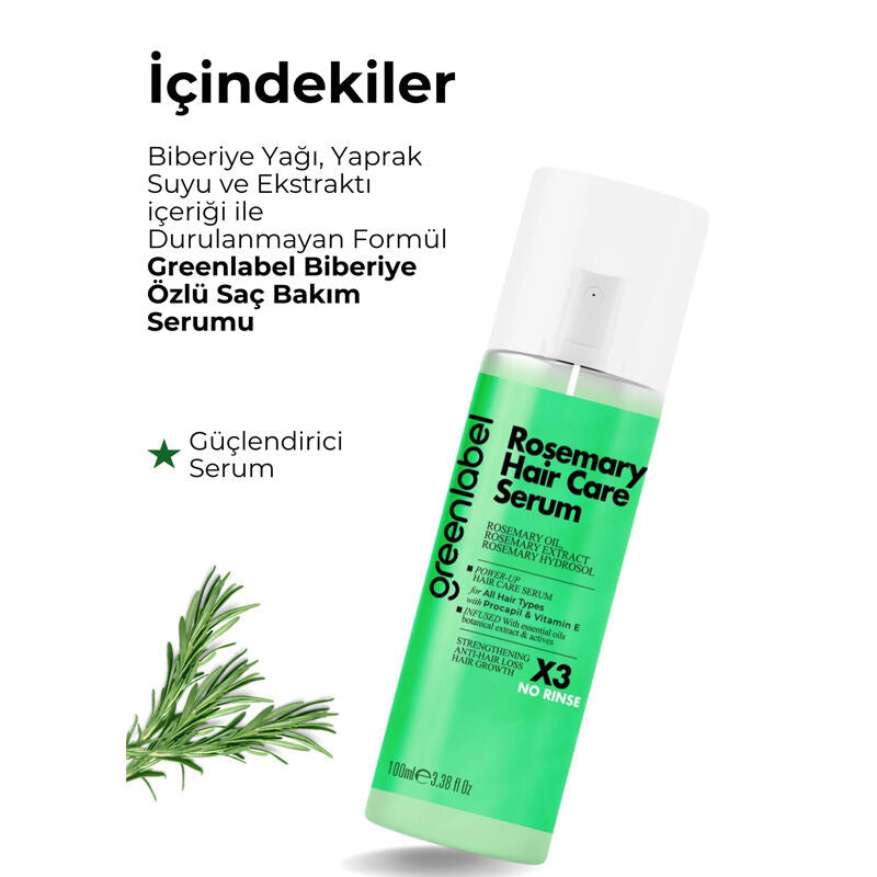 Greenlabel Rosemary Hair Care Serum Strengthening Formula 100 ml