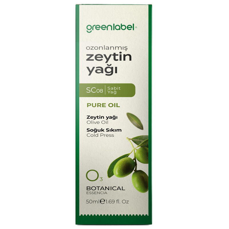 Greenlabel Ozonated Olive Oil Moisturizing Skin & Food Oil 50 ml