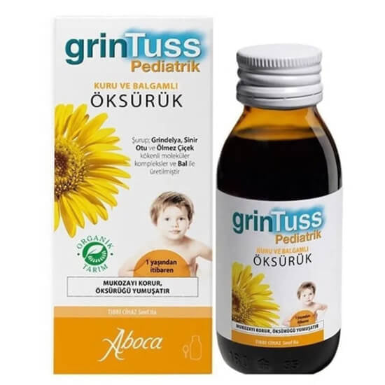 Grintuss Pediatric Herbal Syrup for Kids 128g