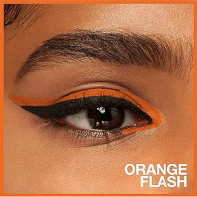 maybelline tattoo liner gel pencil 303 orange flash, close-up of maybelline tattoo liner in vibrant orange Maybelline Tattoo Liner Gel Pencil - 303 Orange Flash | Vibrant Color Maybelline Tattoo Liner - 303 Orange Flash eyeliner, maybelline, orange-liner, makeup, gel-pencil, waterproof, smudge-proof, makeup-enthusiasts, cosmetics, ai-generated