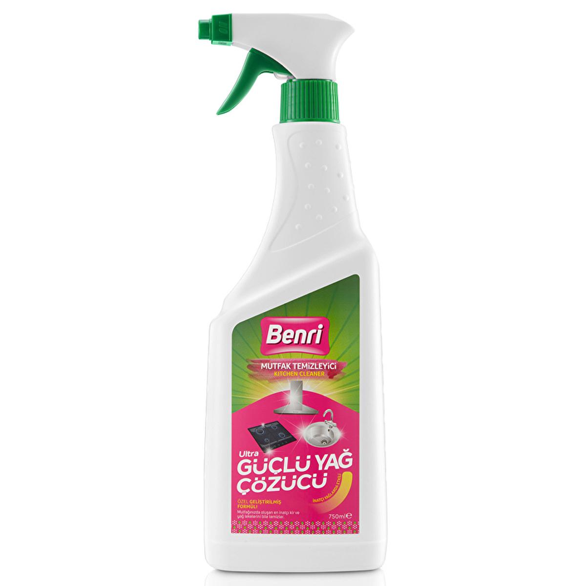 Benri Kitchen Cleaner 750 ml - Effective Grease Remover & Multi-Surface Cleaner Benri Kitchen Cleaner 750 ml - Effective Grease Remover kitchen cleaner, Benri Mutfak Temizleyici, effective kitchen cleaning, grease remover, multi-surface cleaner, cleaning products, kitchen cleaning solutions, hygiene products, home cleaning essentials