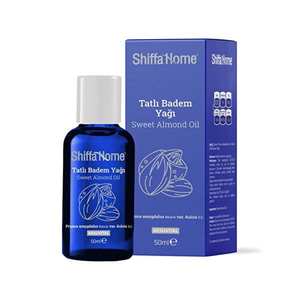 Shiffa Home Sweet Almond Oil: Natural Skin Moisturizer, Nourishing Hair & Eyelash Growth - 50ml Shiffa Home Sweet Almond Oil: Skin, Hair & Lash Care sweet almond oil, skin moisturizer, hair conditioning oil, eyelash nourishment, eyebrow growth oil, natural skincare, dry skin remedy, sensitive skin care, Shiffa Home, 50 ml almond oil, almond oil, skin care, hair care, eyelash care, eyebrow care, natural beauty, dry skin, sensitive skin, hair conditioning, lash growth, eyebrow growth, multi-purpose oil, beaut