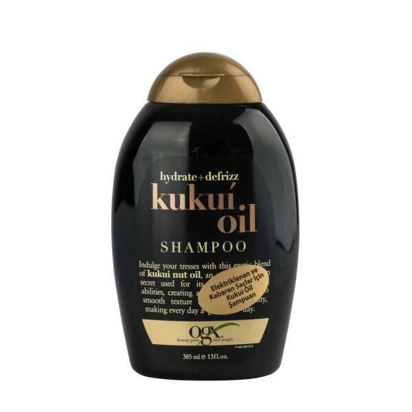 Organix Moisturizing Shampoo with Kukui Oil - Anti-frizz, Natural Hair Care for Dry & Frizzy Hair - Shampoo