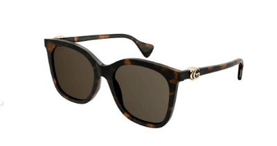 Gucci 1071S 002 Square Sunglasses with Brown Organic Lenses 55mm