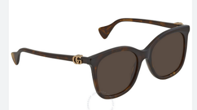 Gucci 1071S 002 Square Sunglasses with Brown Organic Lenses 55mm