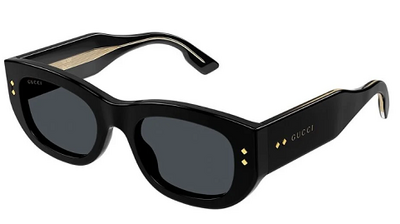 Gucci GG1215S 002 Classic Black Square Sunglasses 51mm