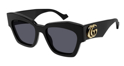 Gucci GG1422S 001 Black Square Sunglasses 55mm