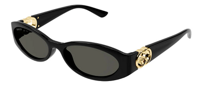 Gucci GG1660S 001 Black Square Sunglasses 54mm