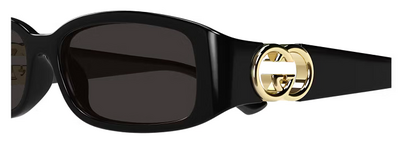 Gucci GG1661S 001 Black Square Sunglasses 54mm