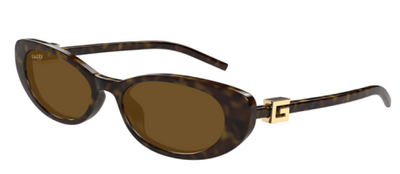 Gucci GG1680S 004 Sunglasses in Brown Bone Frame, Organic Lens, 52-17