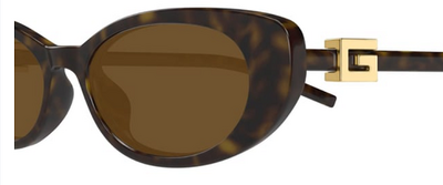 Gucci GG1680S 004 Sunglasses in Brown Bone Frame, Organic Lens, 52-17