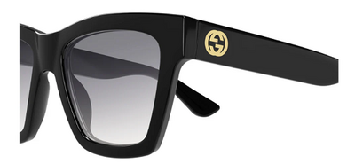 Gucci GG1714S 001 Black Square Sunglasses 54mm
