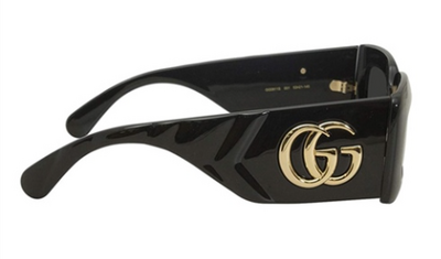 Gucci GG0811S 001 Black Sunglasses with Smoke Lenses 53-21