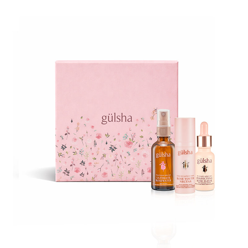 Gulsha Luxury Day Skincare Set with Rose Oil and Hyaluronic Acid