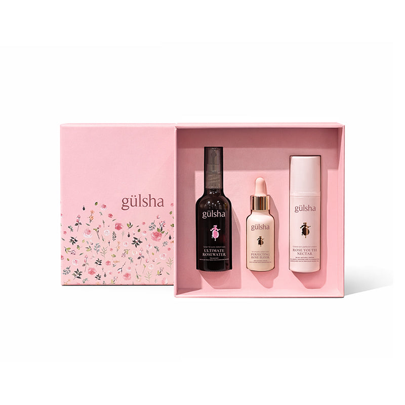 Gulsha Luxury Day Skincare Set with Rose Oil and Hyaluronic Acid