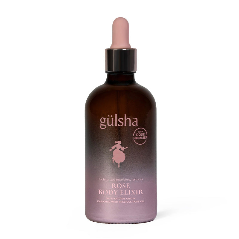 Gulsha Pink Shimmering Rose Body Elixir for Radiant Skin 100 ml