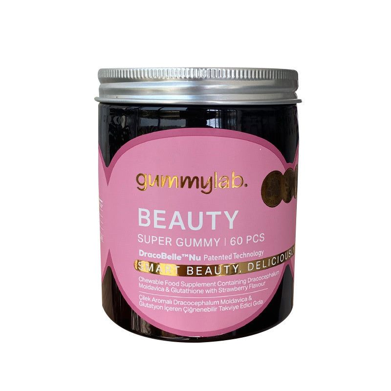 Gummylab Beauty Strawberry Gummies with Glutathione 60 Count