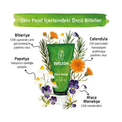 Weleda Skin Food: Intense Hydration & Nourishment for Dry, Damaged Skin | Natural Moisturizing Cream for Face, Hands, Elbows & Cracked Heels (2.54 fl oz) Weleda Skin Food: Dry Skin Moisturizer & Nourishing Cream Skin Food cream, Weleda Skin Food, dry skin moisturizer, nourishing skin cream, natural skincare for dry skin, intensive moisturizing cream, cracked heel treatment, elbow moisturizer, moisturizer, Violet extract, Chamomile extract, Calendula flower extract, beeswax formula, plant oils, face, hands, 