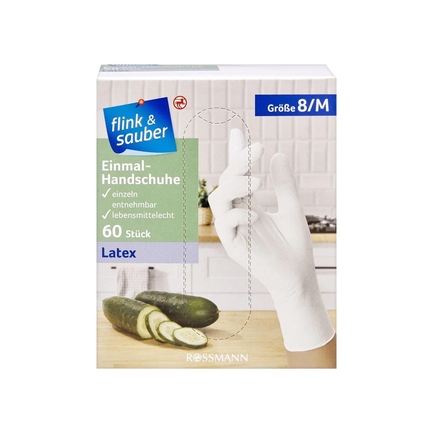 Flink Sauber Disposable Gloves Size M Multi-Purpose 60 Pack