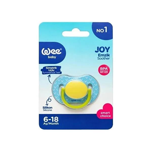 Wee Baby Emzik Joy Simetrik No 1 Baby Pacifier - BPA-Free, Sterilizable Silicone Pacifier for Newborns (0-6 Months) Wee Baby Emzik Joy Simetrik No 1 Baby Pacifier - Safe & Soothing Baby Pacifier, Silicone Pacifier, BPA-free Pacifier, Sterilizable Pacifier, Newborn Pacifier, Wee Baby, Emzik Joy Simetrik, Newborn Essentials, Baby Care, Parenting Essentials, Soothing Pacifier