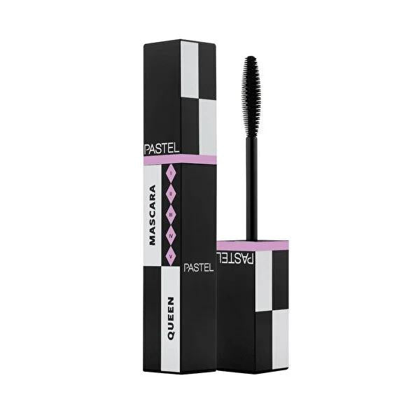 Pastel Queen Mascara - Silicone Brush, Moisturizing Formula for Lengthening, Volumizing & Curling Eyelashes Pastel Queen Mascara - Lengthening, Volumizing & Curling Mascara, Uzama etkisi, Kirpik bakım, Nemlendirici maskara, Silikon fırçalı maskara, Lengthening mascara, Volumizing mascara, Curling mascara, Cosmetic, Makeup, Eye care, Lash care, Beauty product, Long-lasting mascara, Moisturizing mascara