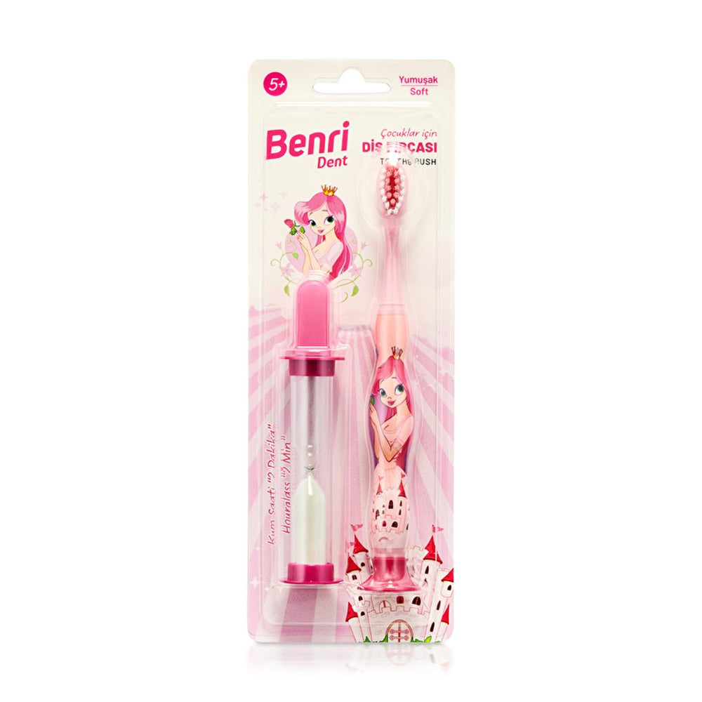 Benri Dent Children's Toothbrush with Timer - Soft Bristle, Ergonomic Handle, Gentle on Teeth and Gums - view 2