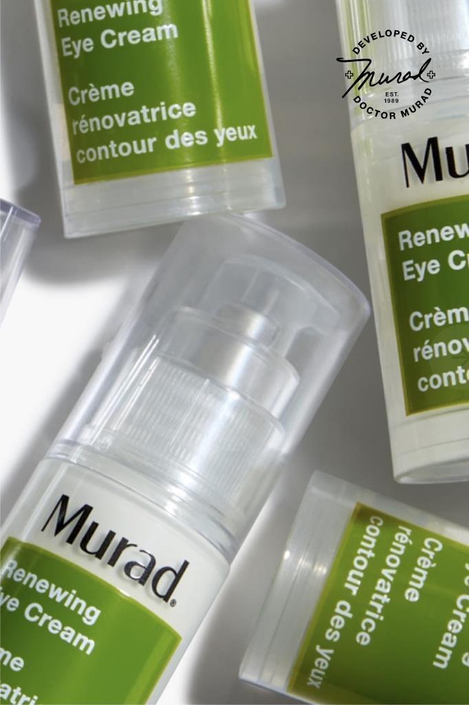 murad renewing eye cream packaging, applying murad renewing eye cream, murad renewing eye cream on a vanity Murad Renewing Eye Cream - Anti-Wrinkle | 15 ml Murad Renewing Eye Cream - Anti-Wrinkle | 15 ml murad, eye-cream, anti-wrinkle, skincare, hydration, beauty, age-reversal, moisturizer, ai-generated, fine-lines