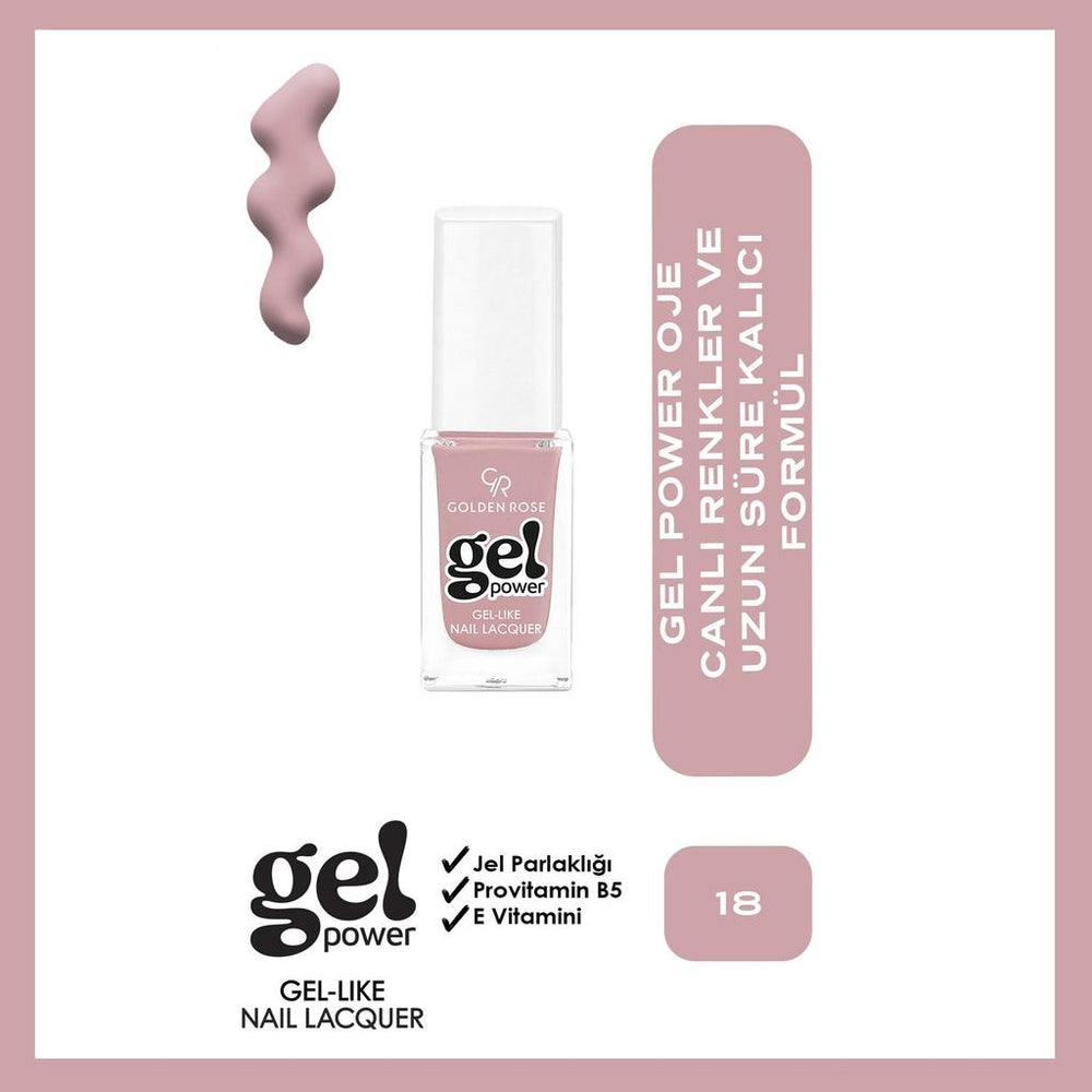 Golden Rose Power Gel Like Nail Polish No: 18 - 10.2ml