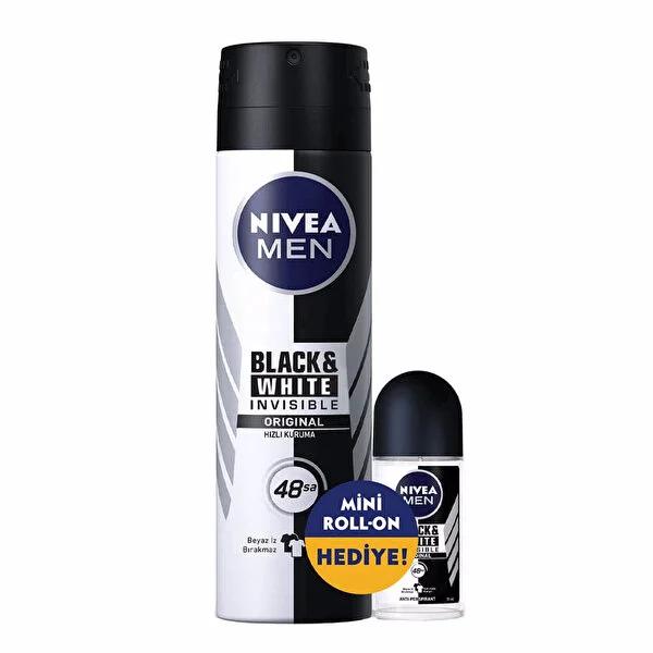 Nivea Men Black&White Deodorant - Long-Lasting Protection, Alcohol-Free, Dermatologically Tested - 5.07 fl oz Nivea Men Black&White Deodorant - 48hr Protection Nivea Men Deodorant, Black&White Deodorant, Long-lasting Deodorant, Alcohol-free Deodorant, Dermatologically tested Deodorant, Men's Grooming, Personal Care, Deodorant Spray, Deodorant Roll-On, Sensitive Skin, Men's Health, Hygiene Products, Confidence Boosters, 48-hour protection, Clothing Care, Gentle Deodorant