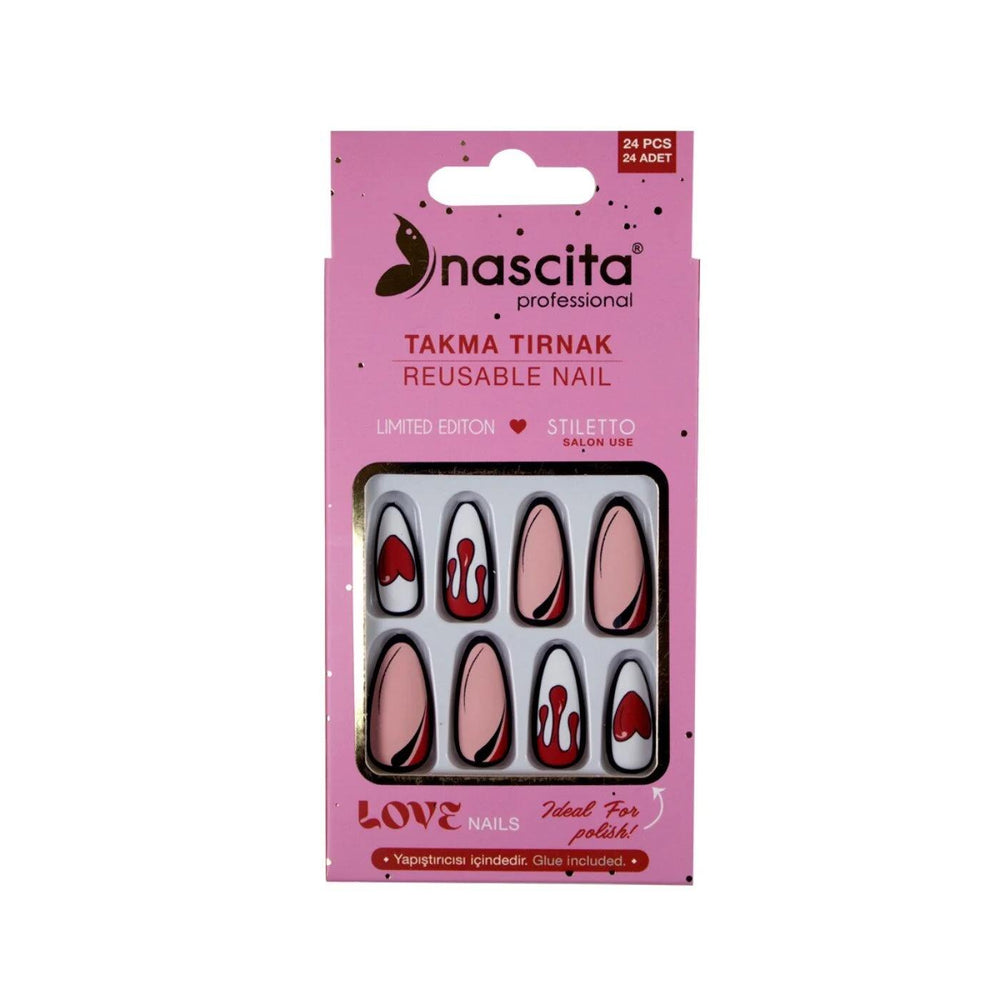 Nascita Love Stiletto False Nails No 200 - 24 Pack