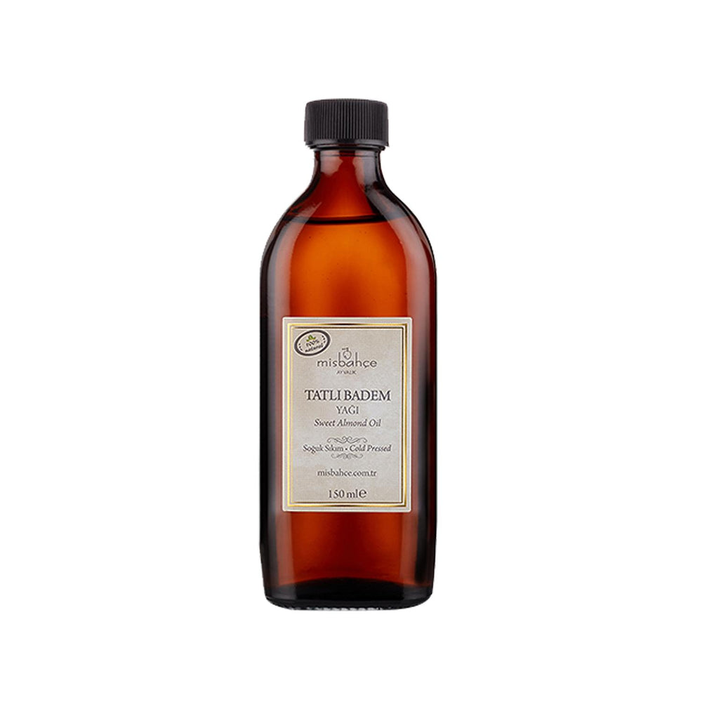 Misbahçe Sweet Almond Oil 150ml - Natural Cosmetic & Culinary Oil Misbahçe Sweet Almond Oil 150ml - Natural & Versatile Sweet Almond Oil, Misbahçe, Natural Oil, Cosmetic Oil, Culinary Almond Oil, 150 ml, 5.07 fl oz, Natural Cosmetic, Organic Cooking Oil, Skincare, Haircare, Healthy Cooking, Natural Ingredients, Non-synthetic Products