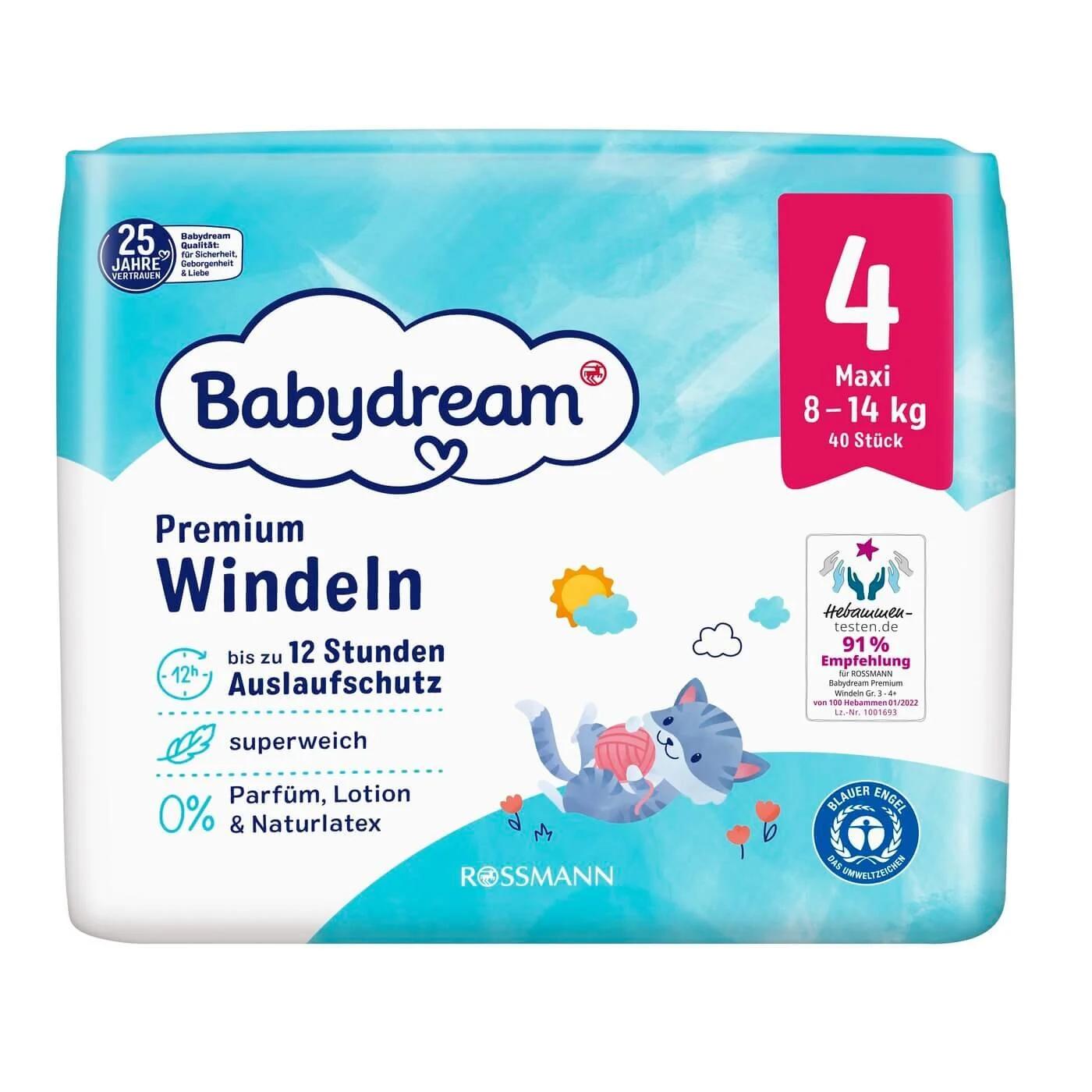 Babydream Size 4 Baby Diapers for Soft Comfort 40-Pack