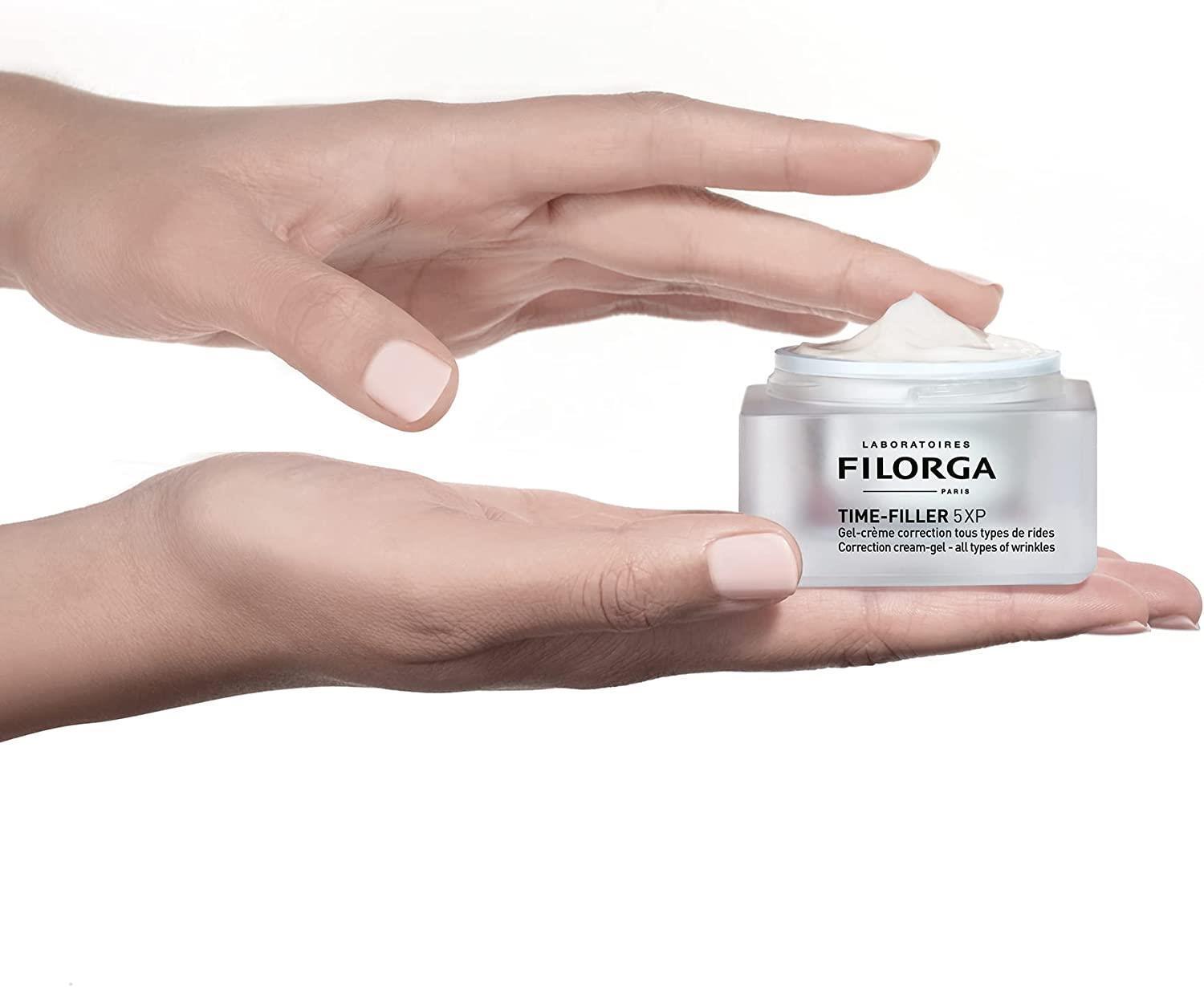 filorga time filler 5xp anti-aging cream for oily skin, packaging of filorga time filler 5xp cream 50ml Filorga Time Filler 5XP Oily Skin Cream - Anti-Aging | 1.69 fl oz Filorga Time Filler 5XP Oily Skin Cream - Anti-Aging 50ml filorga, time-filler, oily-skin-cream, anti-aging, hydrating-cream, skincare, wrinkle-care, comforting-gel, moisturizer, ai-generated