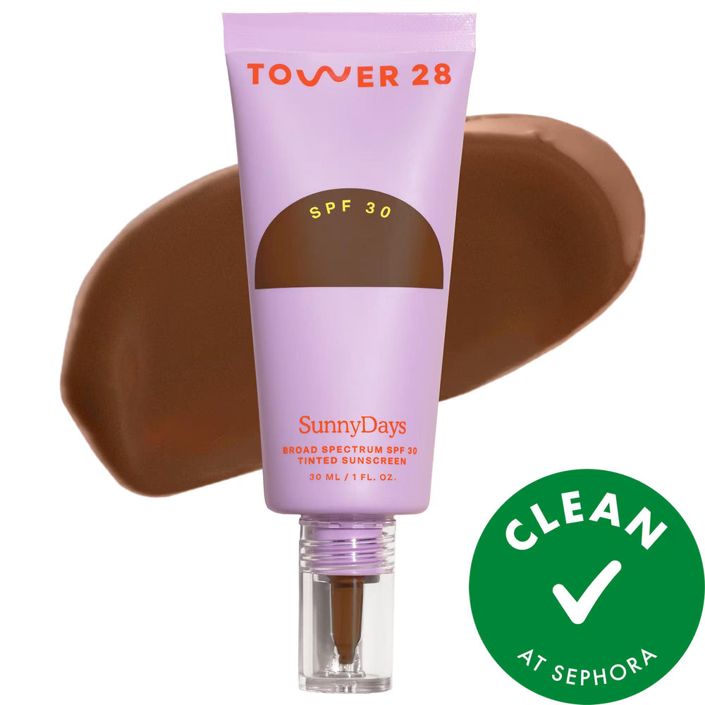 SunnyDays Tinted Sunscreen Foundation SPF 30 - Natural Finish, Vegan, Gluten-Free, Cruelty-Free SunnyDays Tinted Sunscreen Foundation SPF 30 - Vegan & Cruelty-Free tinted sunscreen foundation, natural finish foundation, SPF 30 sunscreen, mineral sunscreen, vegan skincare, gluten-free cosmetics, cruelty-free beauty products, liquid foundation, sensitive skin friendly, non-comedogenic, blue light protection, clean beauty, Sephora Clean at Sephora, makeup, face makeup, foundation makeup, everyday makeup, natur
