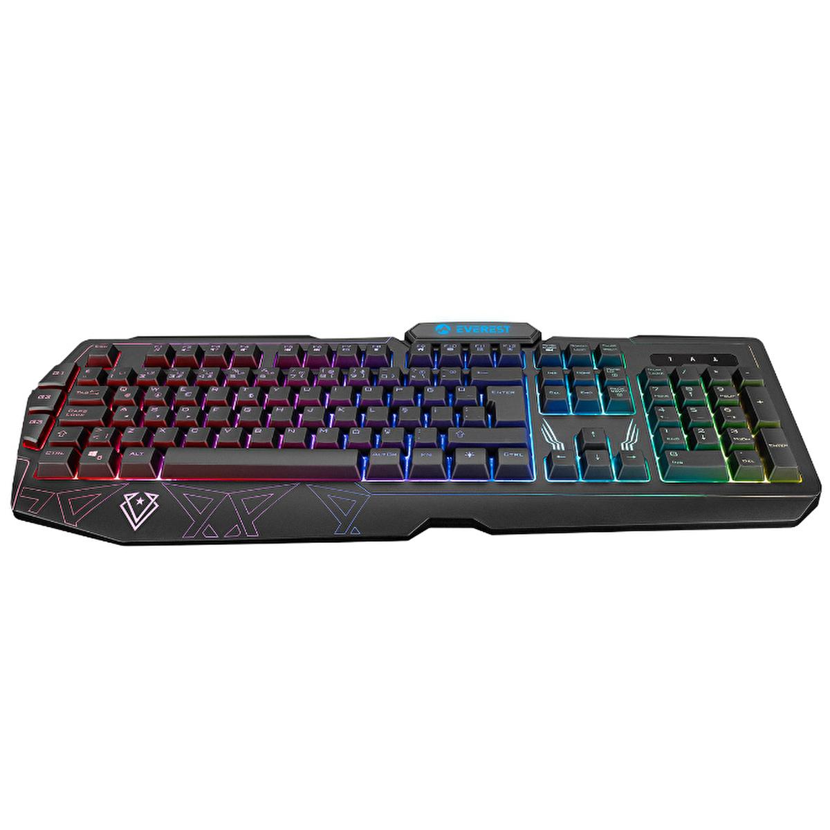 everest usb rgb gaming keyboard front view, rgb illuminated gaming keyboard with macro keys, usb gaming keyboard with ergonomic wrist support Everest USB RGB Illuminated Gaming Keyboard - KB-GX61 Formula Everest USB RGB Gaming Keyboard - Macro Support | KB-GX61 everest, usb-gaming-keyboard, rgb-illuminated, macro-keys, gaming-accessories, pc-users, gamers, wired-keyboard, ergonomic-design, ai-generated