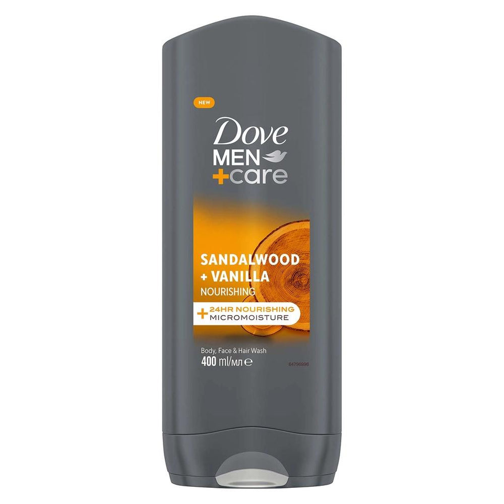 Dove Men+Care Sandalwood & Vanilla Body Wash 400 ml