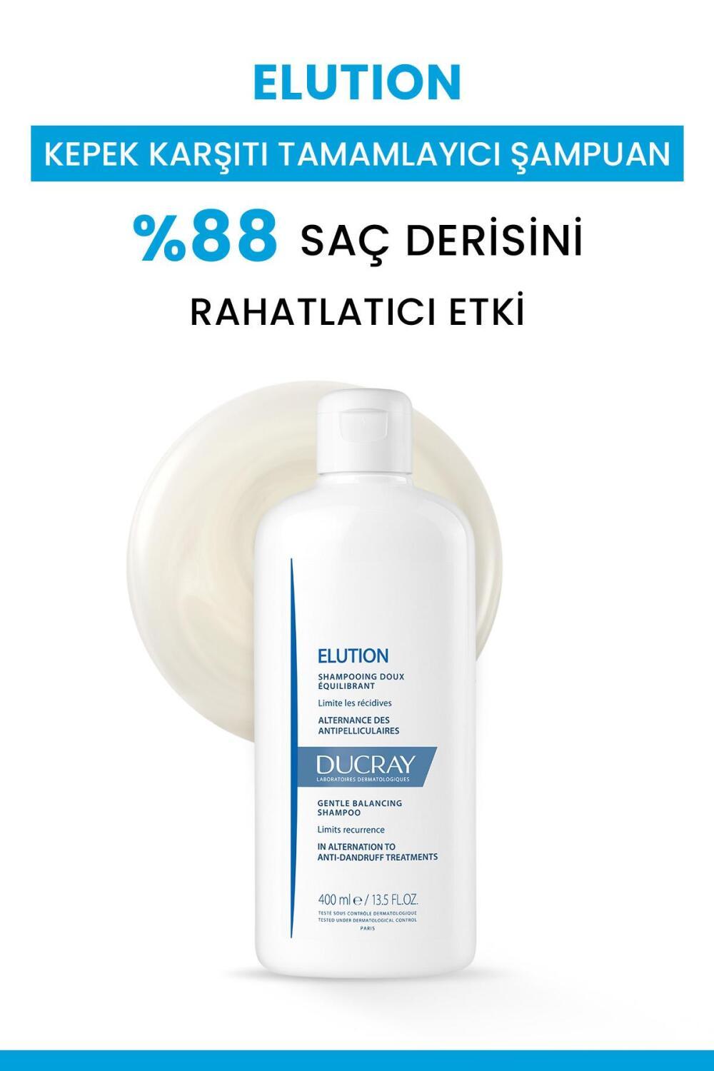 ducray elution dandruff shampoo 400ml bottle, ducray elution dandruff shampoo use on wet hair, ducray elution dandruff shampoo packaging Ducray Elution Dandruff Shampoo - Relieves Scalp | 400ml Ducray Elution Dandruff Shampoo - Hair Relief ducray, dandruff-shampoo, scalp-care, dandruff-treatment, hair-care, hair-relief, soothing-shampoo, daily-shampoo, ai-generated, kepek-karşıtı