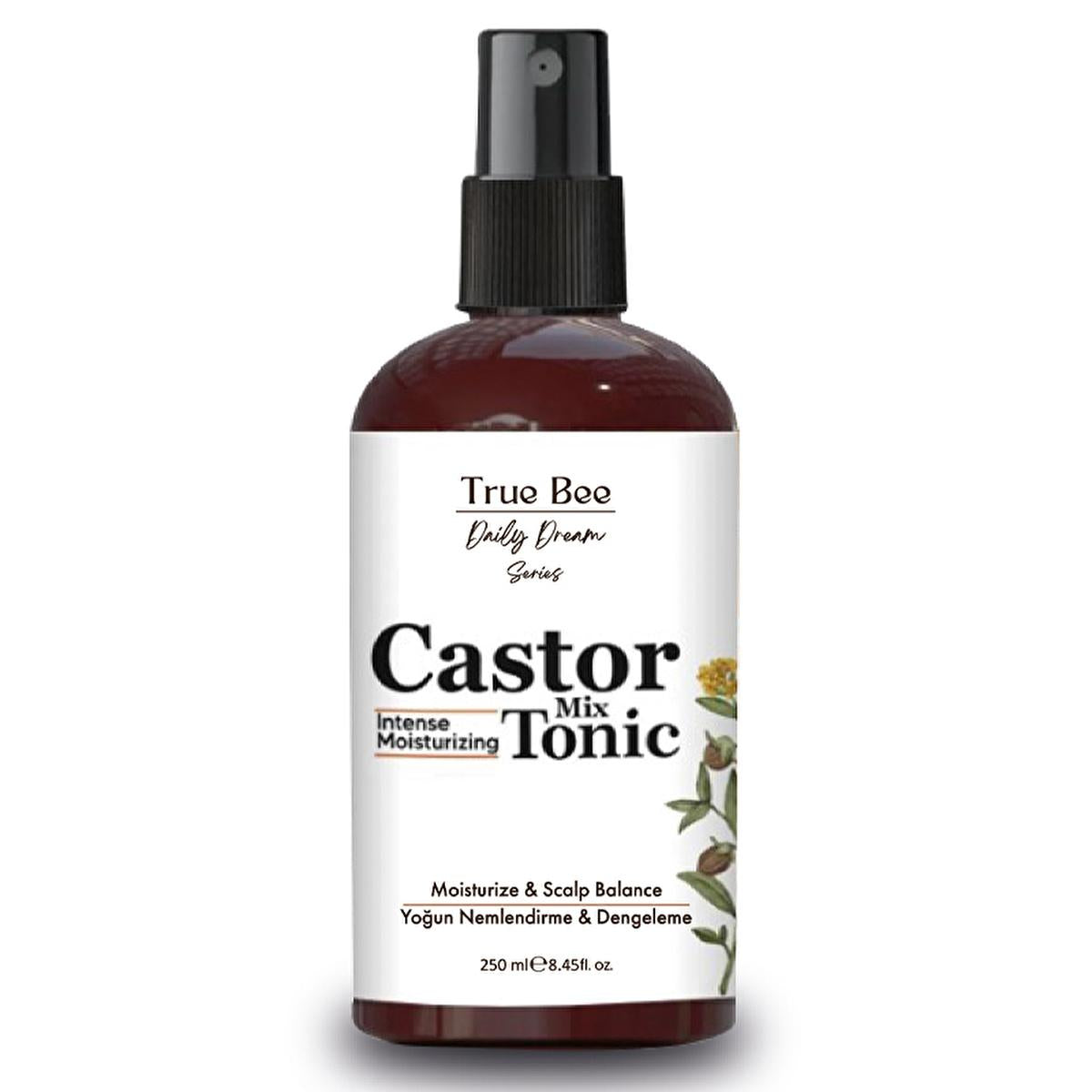 True Bee Daily Dream Castor Hair Tonic - Nourishing Vitamins & Oils for Hair Growth & Strength True Bee Hair Tonic for Hair Growth & Strength hair tonic, hair growth, hair nourishment, scalp care, daily hair care, hair care product, hair loss solution, thinning hair treatment, nourishing vitamins, hair strengthening, healthy hair, vibrant hair
